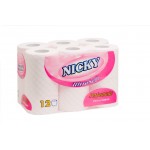 Papel higienico Nicky 12 rolos ultrasoft